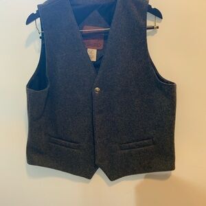 Men's Gray Wool Vest